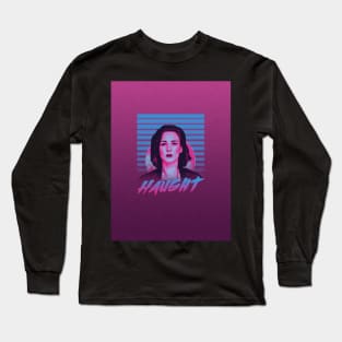 Retro OutRun Nicole Haught Long Sleeve T-Shirt